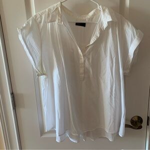Gap Women's White Button-Up Top